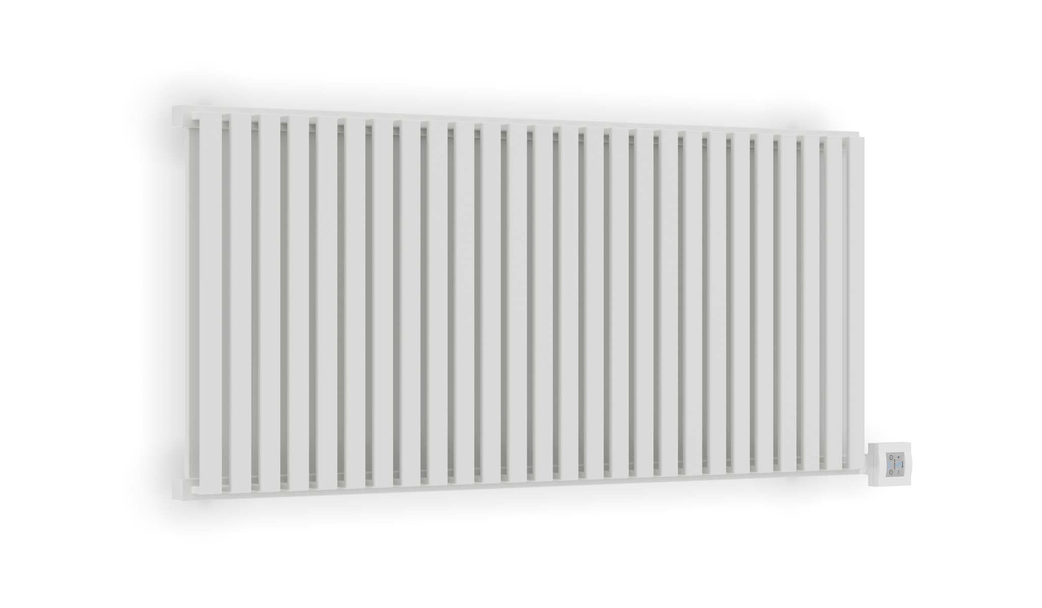 NEMO Textured Sea Salt White Double Panel Flat Bar Electric Radiator (KTX 4 Bluetooth Element White)