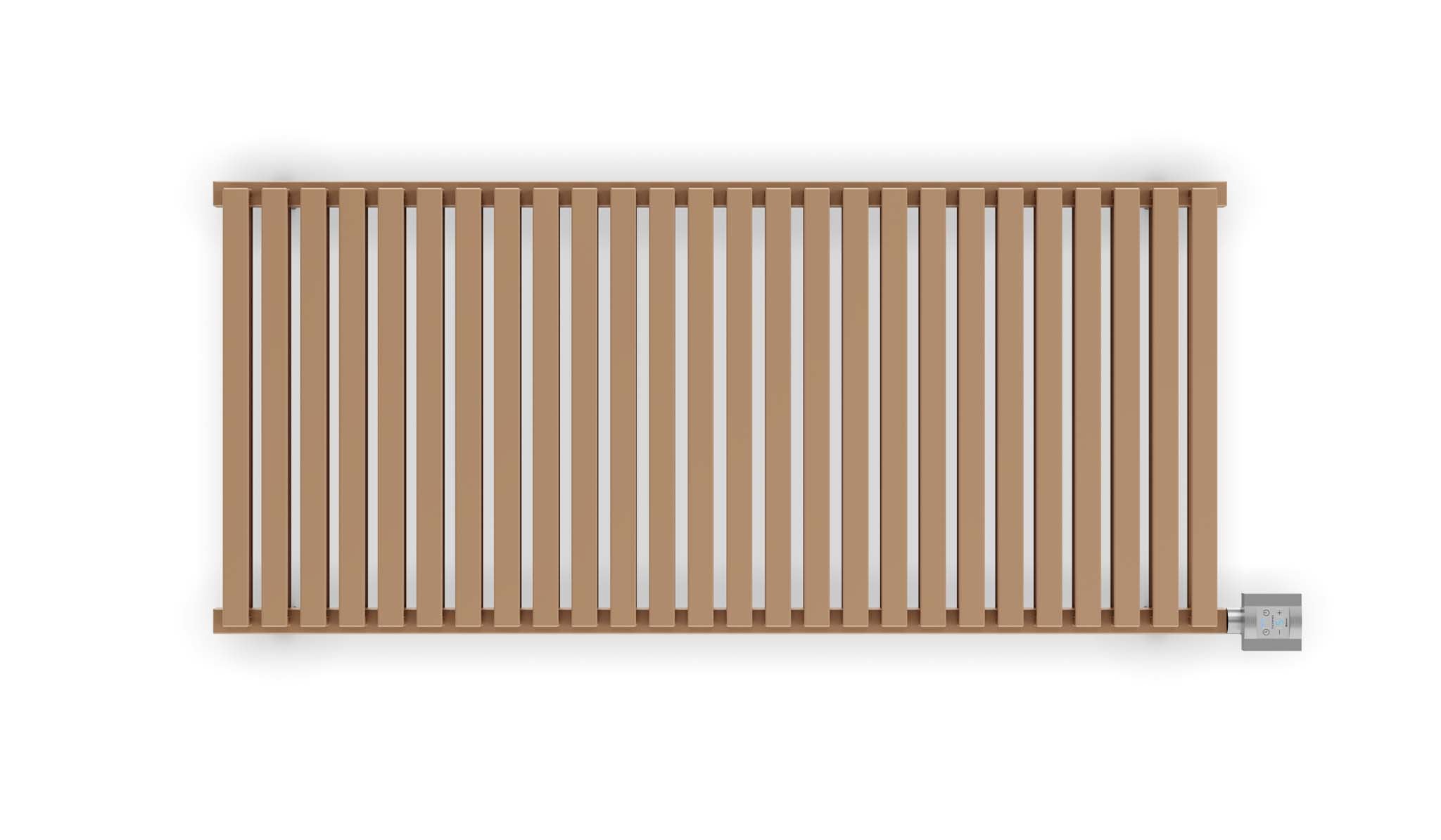 NEMO Bright Copper Double Panel Flat Bar Electric Radiator (KTX 4 Bluetooth Element Silver)