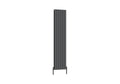 FENTON Satin Matt Anthracite Vertical Double Panel Flat Tube Radiator