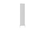 FENTON White Vertical Double Panel Flat Tube Radiator