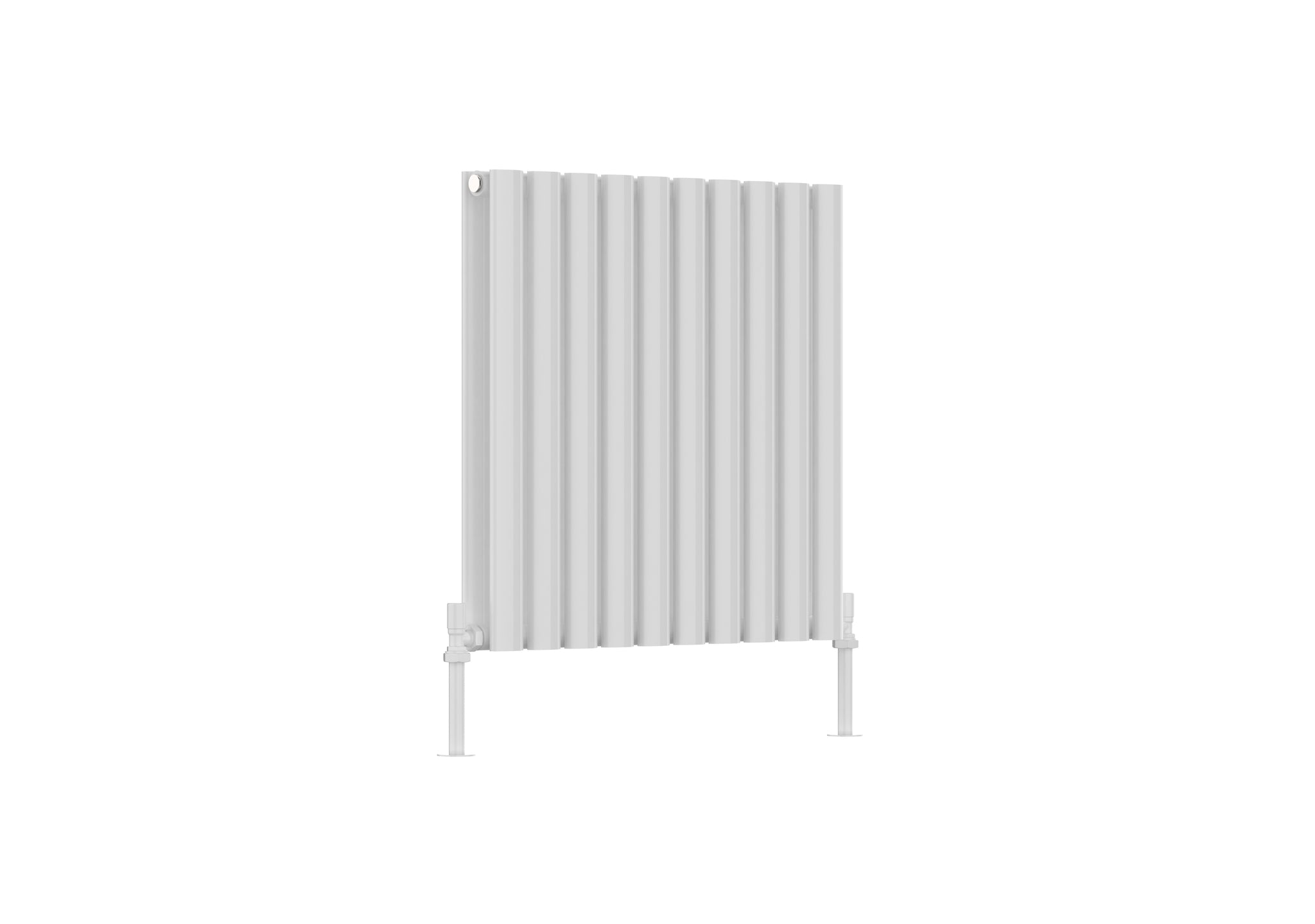 ORMOND White Double Panel Oval Tube Radiator